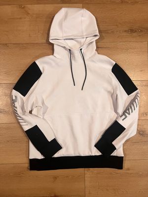 American Eagle white/black hooded sweatshirt  Men's - L
