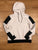 American Eagle white/black hooded sweatshirt  Men's - L
