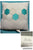 16x16 square white throw pillow Aqua white honeycomb design on front