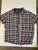 Alesbury plaid button down short sleeve shirt  Men's - L