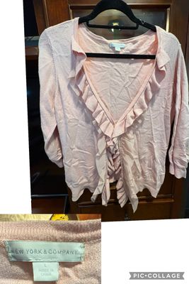 NY N CO PINK KNIT  Women's - L