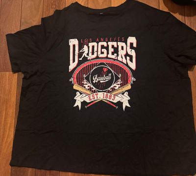 Brand new without tags black Dodgers T-shirt  Men's - 3X