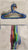 10 multicolor plastic hangers