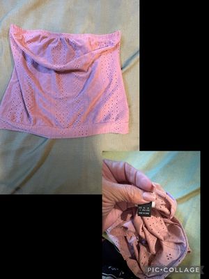 Pink strapless top  Women's - L