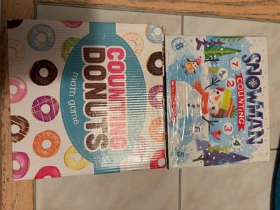 Lot of two early childhood Counting games. One new