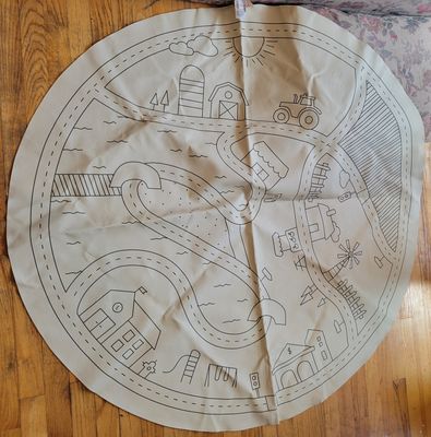 Gathre Play Mat - Leather 53"diam. retails $115