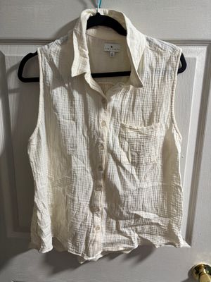 True craft Sleeveless cream colored shirt Women's - XL
