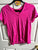 Hue Short sleeve pink v neck tee Women's - S
