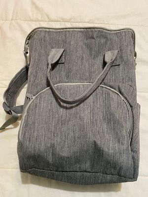 unknown gray backpack 9"x12"x4"