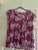 Wonderly pink floral top petite large  Women's - L
