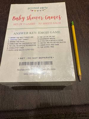 Brand new by printed party, baby shower games five Games 50 sheets each, floral set retail 20