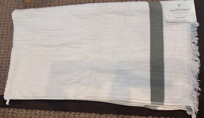 Brand new hearth and hand with magnolia bath towel Large 30" x 54 inch retail $15 at target folded over for pic
