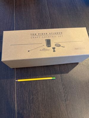 Brand new from a bar above 10 piece cocktail set Stainless steel retail for $35