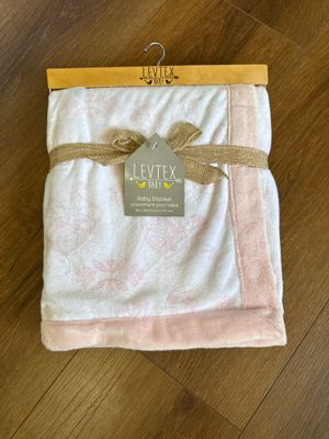 Levtex New with tags pink baby blanket
