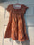 Modern moments Coral dress with flowers 3T