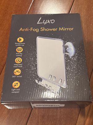 Brand new Luxo anti-fog shower mirror