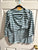 Merona Blue striped three quarter sleeve shirt Women's - XXL