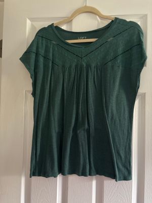 Loft green top  Women's - L