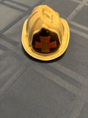 Firehouse fun White ceramic Lenox helmet