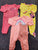 Carters 3 x pajamas 0-3 Months