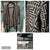 Sioni Black and beige long cardigan Women's - XL