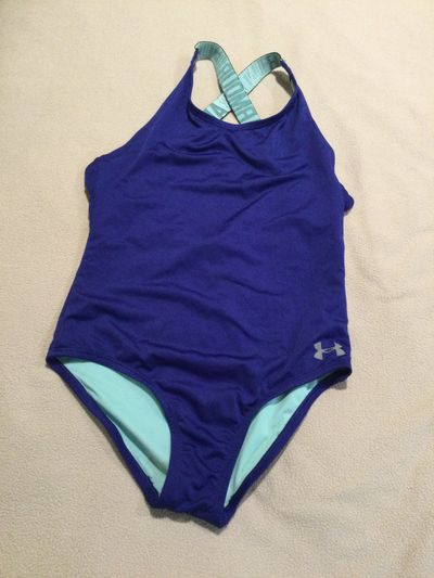 Under Amour size 10 Blue swimsuit 10-12