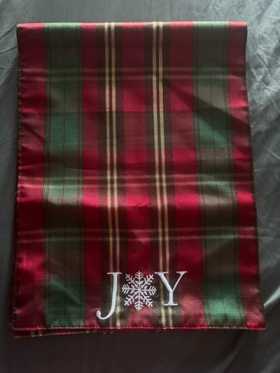 Better Home Red Green &Gold JOY Table Runner