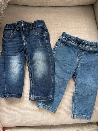 Carters & Jumping Beans Jeans and Pull Ons  12 Months