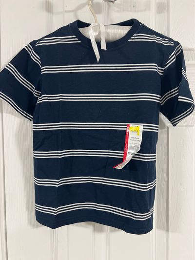 Wonder nation NEW with tag Blue strip shirt for a boy 4T