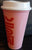 Starbucks Holiday Candy Cane Swirl Reusable Hot Cu Plastic,  16oz Grande size, color changes when hot