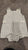 Lands End Summer blue and white striped romper 0-3 Months