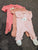 Carters Zipper footies 0-3 Months