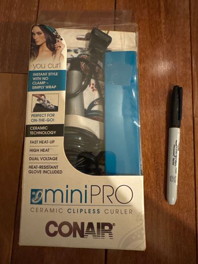 Brand new conair mini pro curler back of box taped And ripped retail 30