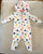 Carters fleece heart zip up hoodie suit  9 Months