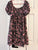 Unknown Black floral dress Women's - XL