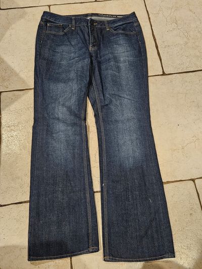 New York & Company Blue Jeans Low Rise Boot Cut Curvy Women's 14