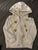 Juicy Couture White Velour Jacket with Gold Hearts 18 Months