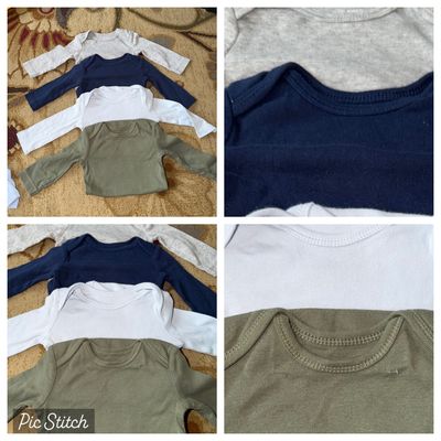Carters Set of 4 long sleeve onesies 3 Months