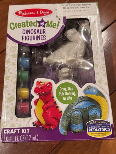 Brand new Melissa and Doug paint your own dinosaur Kit
