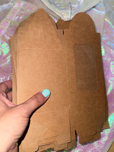 N/a Stack of craft cupcake boxes