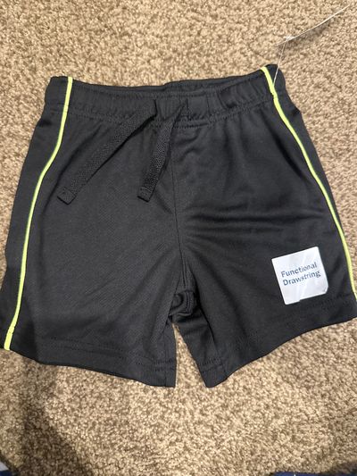 Old Navy, black athletic shorts Brand new with tags 18-24 Months