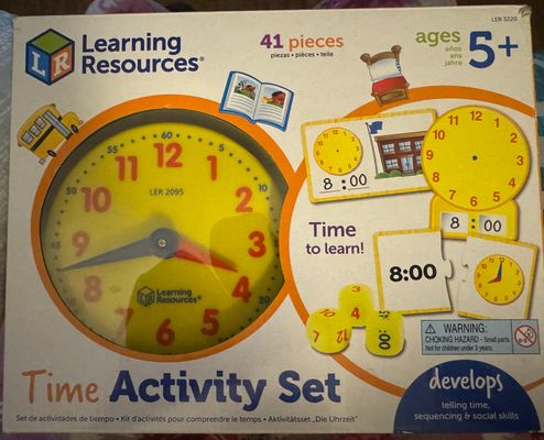 Learning Resources Time Activity Set- Like New