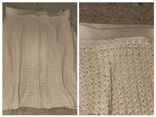 Kate Hill Beige knitted skirt Women's - L