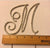 M monogram Crystal cake topper Beautiful Crystal M