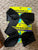 NEW 2 black hair bow clips paid $2.25each NEW 2 black hair bow with pinch clip