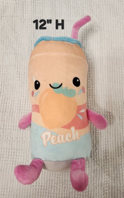 SQUISHMALLOW peach juice PLUSH DOLL