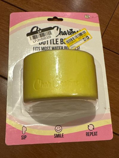 Brand new Char Charms yellow cupholder for Water bottles