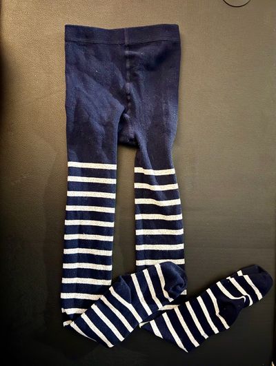 Striped footed winter tights  7-8