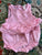 Cat and Jack pink ruffled romper Great condition. SFPF home 3-6 Months