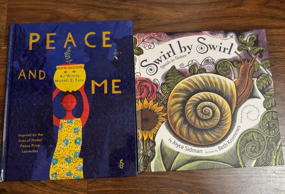 Peace and me, swirl by swirl 2 hardcover books